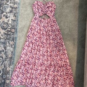 Floral Dress in Pink and Purple